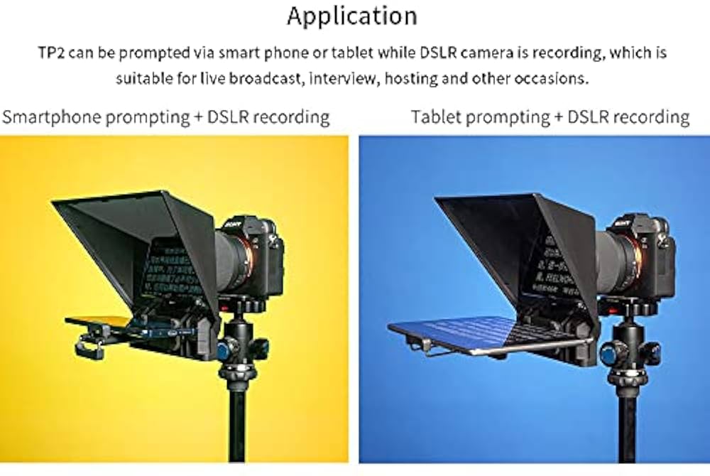 Amazon | FEELWORLD TP2A ポータブル 8インチ テレプロンプター